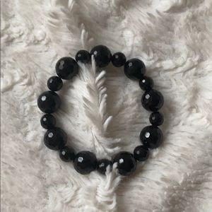 Onyx stretch bracelet